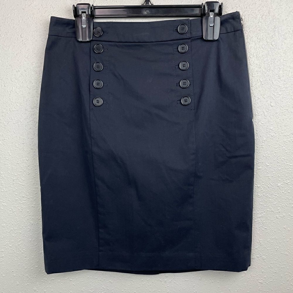 NWT Black LOFT Midi Skirt Size 10 Petite